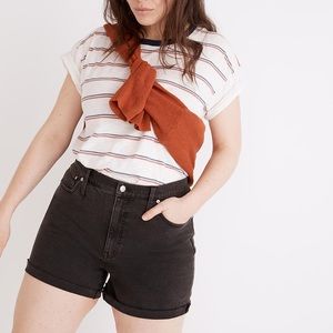 Madewell High Rise Denim Shorts Cut Off Lunar Wash 28
